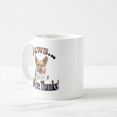 Mug Les pattes et donnent des mercis (Devant gauche)