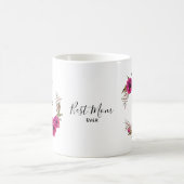 Mug Les pavots rose Fuchsia Meilleure maman - Fête des (Centre)