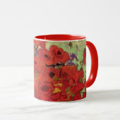 Mug Les pavots rouges et les marguerites de Vincent va (Devant droit)