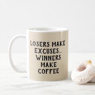 Mug Les perdants font des examens - Gagnants / Café -