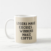 Mug Les perdants font des examens - Gagnants / Café - (Gauche)