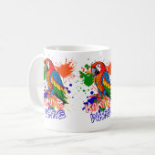 Mug Les perroquets sont colorés (Devant gauche)