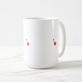 Mug Les pétales de géranium rouge sont représentés dan (Devant droit)