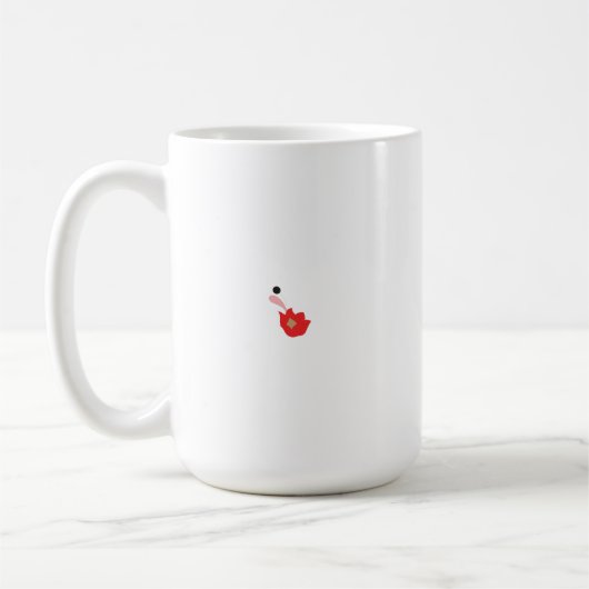 Mug Les pétales de géranium rouge sont représentés dan (Gauche)