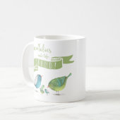 Mug Les petits-enfants font la vie GRAND Oiseaux (Devant gauche)
