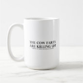 Mug Les pets de vache nous tuent (Gauche)