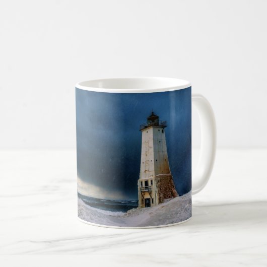 Mug Les phares | Frankfort Lighthouse Lake Michigan (Devant droit)