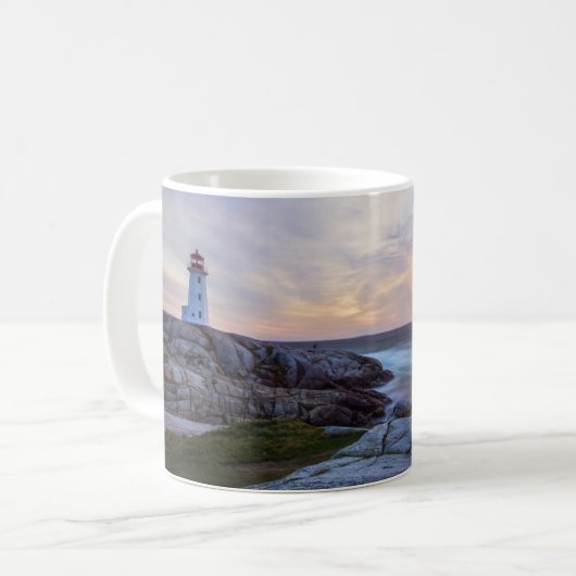 Mug Les phares | Phare de Peggy's Cove Nouvelle-Écosse (Devant gauche)