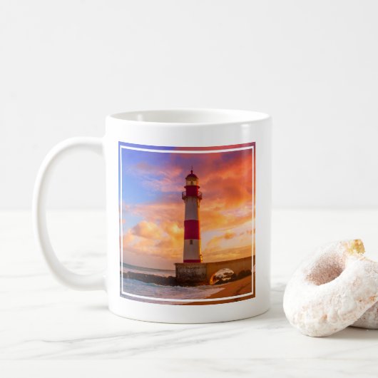 Mug Les phares | Phare Itapuã Bahia Brésil (Avec donut)
