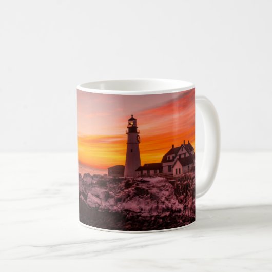 Mug Les phares | Portland Head Cape Elizabeth Maine (Devant droit)
