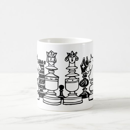 Mug Les pièces d'échecs (Centre)