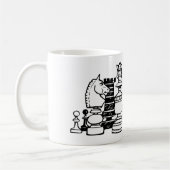 Mug Les pièces d'échecs (Gauche)