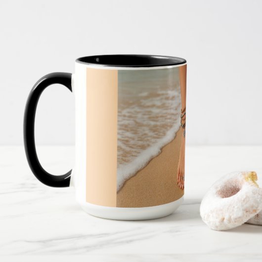 Mug Les pieds dans l'eau (Avec donut)
