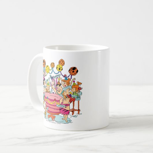 Mug Les Pierrafeu | Anniversaire (Devant gauche)