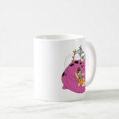 Mug Les Pierrafeu | Fred Sliding Down Tail (Devant droit)