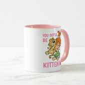 Mug Les Pierrafeu | Galets et son tigre (Devant droit)