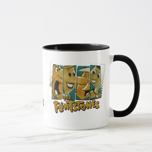 Mug Les Pierrafeu | Panneaux de caractères Retro Comic (Droite)