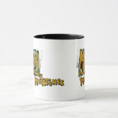Mug Les Pierrafeu | Panneaux de caractères Retro Comic (Centre)