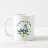 Mug Les pigeons chauffent mon coeur (Gauche)