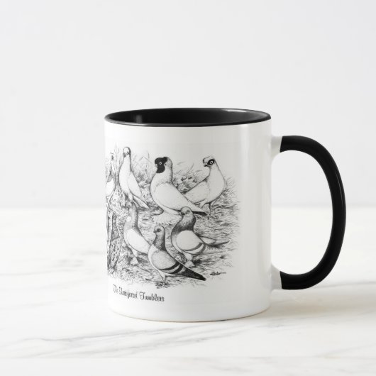 Mug Les Pigeons Tumbler à courte vue (Droite)