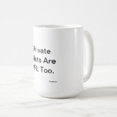 Mug Les pilotes privés sont PPL aussi (Devant droit)