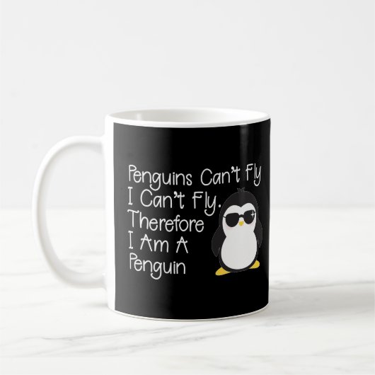 Mug Les pingouins ne peuvent pas voler Penguin Penguin (Gauche)