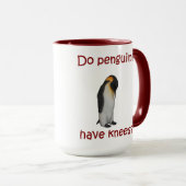 Mug Les pingouins ont-ils des genoux ? (Devant droit)