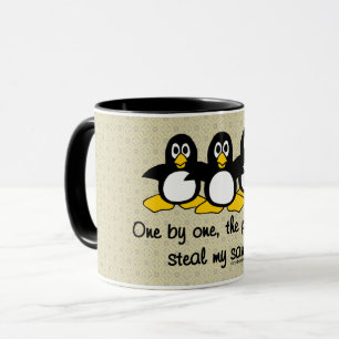 Mug Les pingouins volent ma santé d'esprit