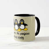 Mug Les pingouins volent ma santé mentale (Devant droit)