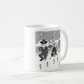 Mug Les pirates sont le jardinage. Poignée utilisée po (Devant droit)