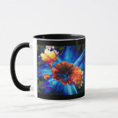 Mug Les pivoines en bleu clair (Gauche)
