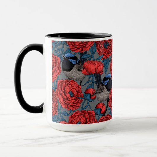 Mug Les pivoines et les brunes (Gauche)