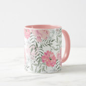 Mug Les pivoines roses (Devant droit)