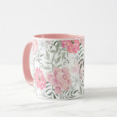 Mug Les pivoines roses (Devant gauche)