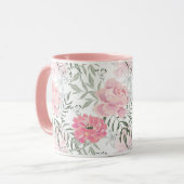 Mug Les pivoines roses (Devant gauche)