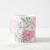 Mug Les pivoines roses (Devant gauche)