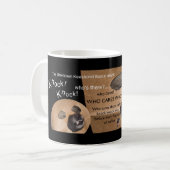 Mug Les plaisanteries inconnues de coup de Keeshond et (Devant gauche)