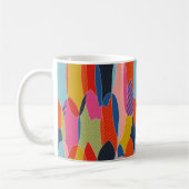 Mug Les planches de surf colorées (Gauche)