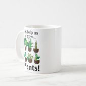 Mug Les plantes Nous Aident Juste À Développer Les Pla (Devant gauche)