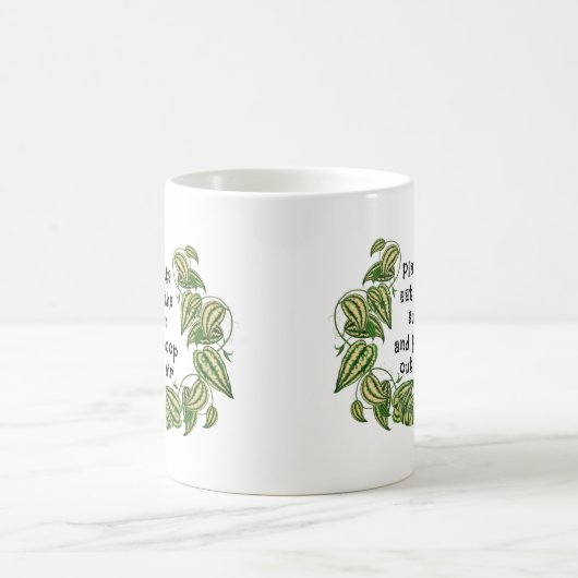 Mug Les plantes peuvent manger le soleil et jeter la c (Centre)