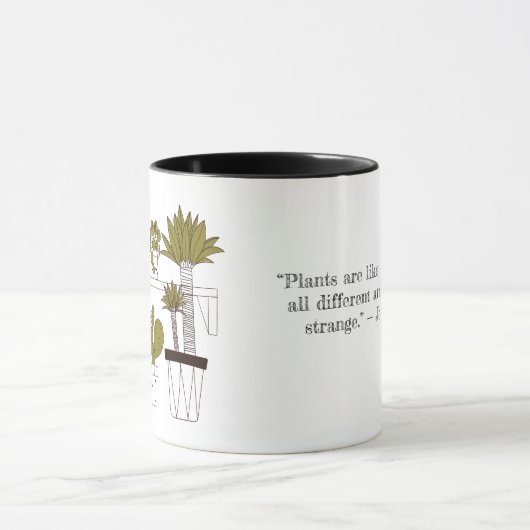 Mug Les plantes Sont Comme Les Gens (Centre)