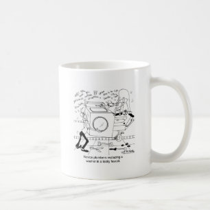 Mug Les plombiers de novice installent un joint