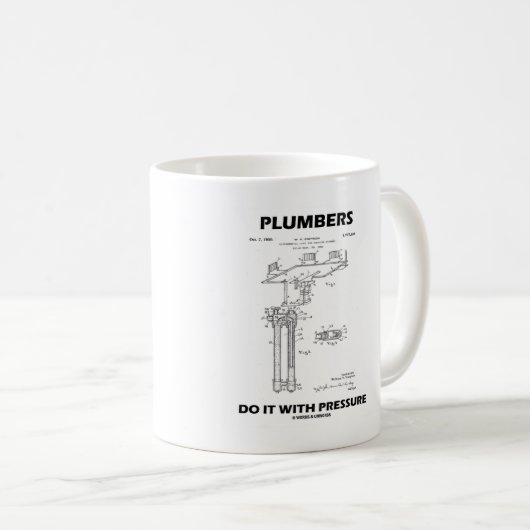 Mug Les plombiers le font avec pression Hoffman différ (Devant droit)