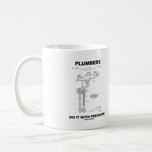 Mug Les plombiers le font avec pression Hoffman différ (Gauche)