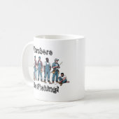 Mug Les plombiers vont à la pêche (Devant gauche)