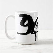 Mug Les Plongeurs : Noir et Blanc Abstrait (Gauche)