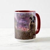 Mug "Les plumes de la romance : la parenté de l'Emus" (Devant droit)