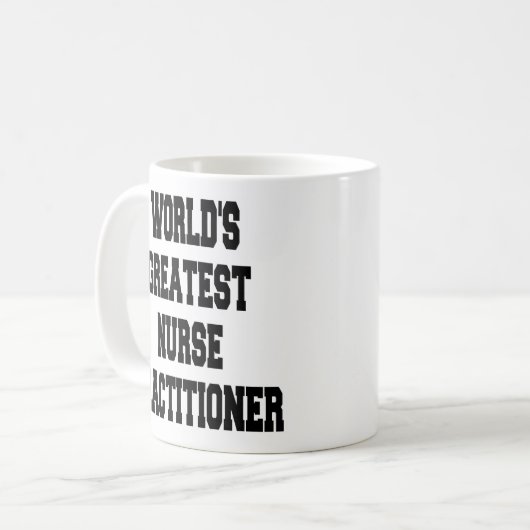 Mug Les plus grands infirmières praticiennes (Devant gauche)