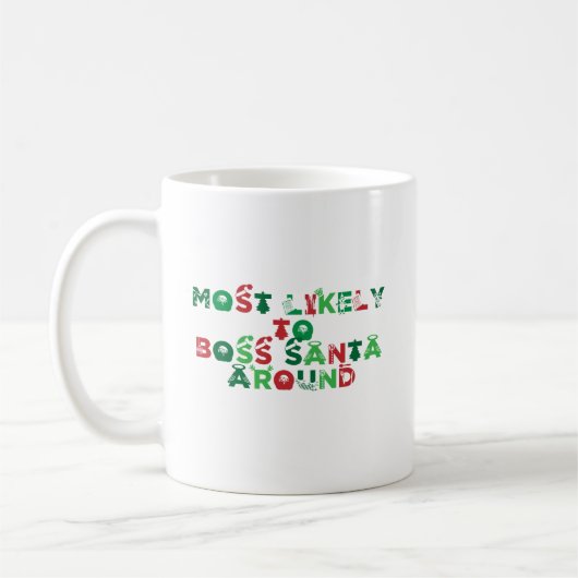 Mug Les Plus Probables À Boss Père Noël Autour De Noël (Gauche)