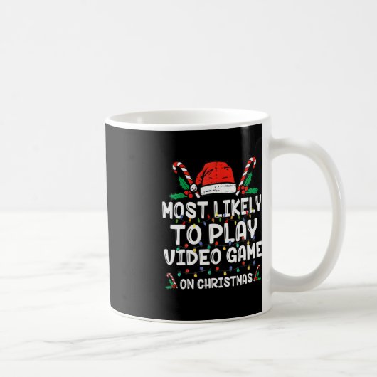 Mug Les Plus Probables À Jouer Jeu Vidéo Sur Noël Père (Droite)